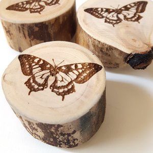 Butterfly Wooden Magnet Fridge Magnet Set of 4